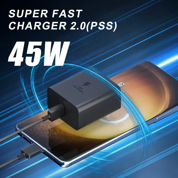 45W samsung Gan adapter wall Fast Charger 2